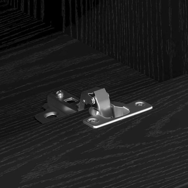 150 x 30 x 44,5 cm TV-kaappi Mustasta tammesta Tekninen puu