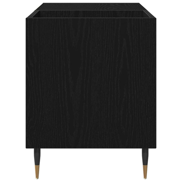Levykaappi Musta tammi. 85 x 38 x 48 cm Tekninen puu