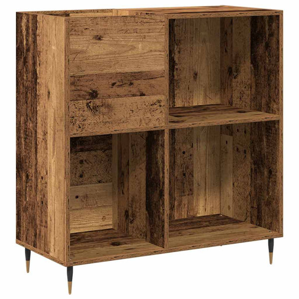 Levykaappi Vanha puu 85 x 38 x 89 cm Tekninen puu