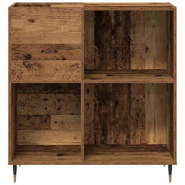 Levykaappi Vanha puu 85 x 38 x 89 cm Tekninen puu