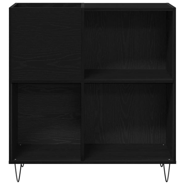Levykaappi Musta tammi. 85 x 38 x 89 cm Tekninen puu