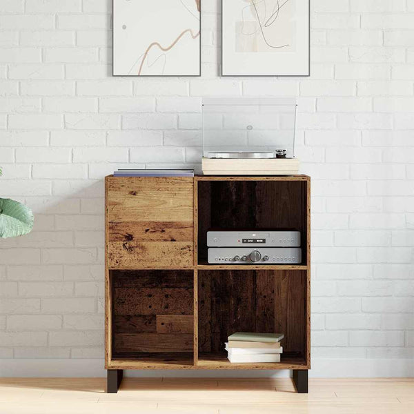 Levykaappi Vanha puu 84,5 x 38 x 89 cm Tekninen puu