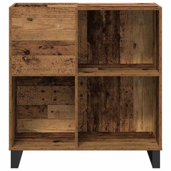 Levykaappi Vanha puu 84,5 x 38 x 89 cm Tekninen puu
