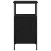 Yöpöytäkaappi 2 pcs Musta tammi 41 x 31 x 80 cm Tekninen puu