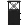 Yöpöytä laatikon kanssa 2 pcs Musta tammi 34 x 35.5 x 70 cm