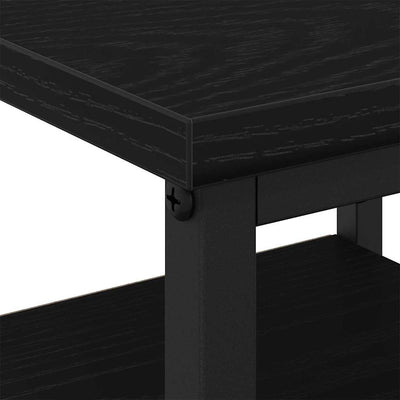 Yöpöytä laatikon kanssa 2 pcs Musta tammi 34 x 36 x 50 cm