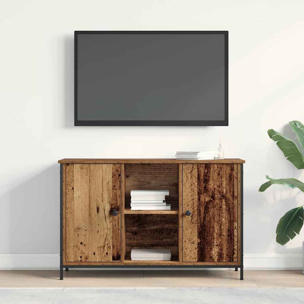 TV-tasosetti Vanha Puu 101 x 35 x 65 cm Tekninen puu