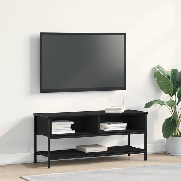 TV-kaappi Musta tammi 100 x 35 x 45 cm Tekninen puu