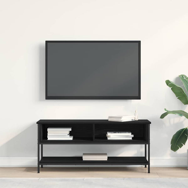 TV-kaappi Musta tammi 100 x 35 x 45 cm Tekninen puu