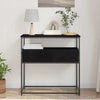 Musta tammi konsolipöytä laatikon kanssa Valmy 75x40x75cm