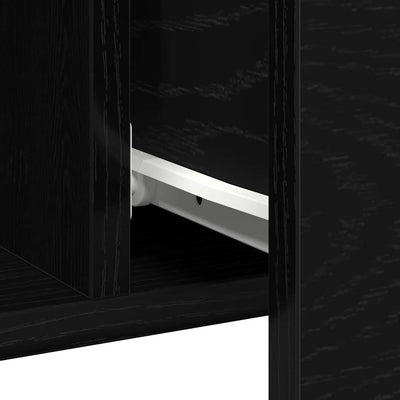 Sivupöytä Musta tammi 100 x 36 x 60 cm Tekninen puu