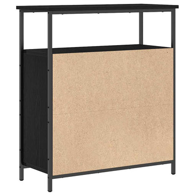 Sivupöytä Musta tammi 70 x 30 x 80 cm Tekninen puu