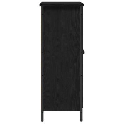 Sivupöytä Musta tammi 70 x 30 x 80 cm Tekninen puu