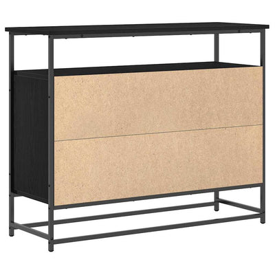 Sivupöytä Musta tammi 100 x 35 x 80 cm Tekninen puu