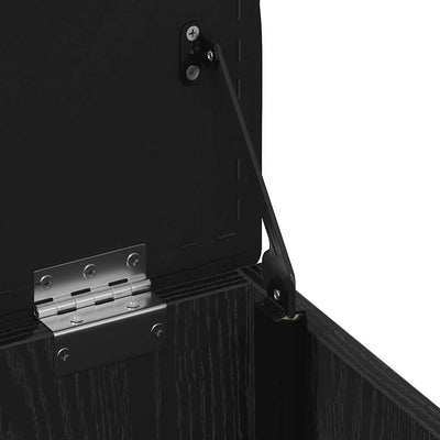 Säilytyspenkki ovella Musta tammi 42 x 42 x 45 cm Tekninen puu