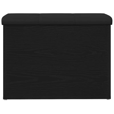 Säilytyspenkki ovella Musta tammi 62 x 42 x 45 cm Tekninen puu