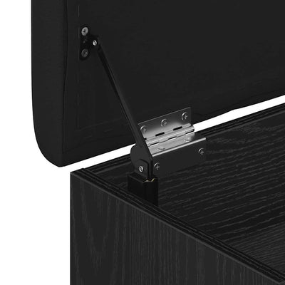 Säilytyspenkki ovella Musta tammi 102 x 42 x 45 cm Tekninen puu