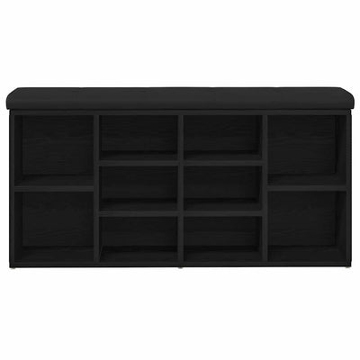 Kenkäpenkki säilytystilassa Musta 100 x 30 x 48 cm Tekninen puu