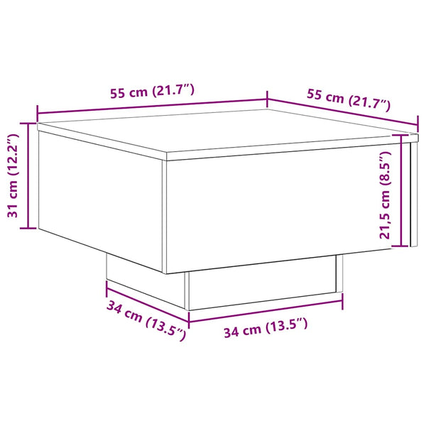 Vanha puu 55 x 55 x 31 cm Tekninen puu