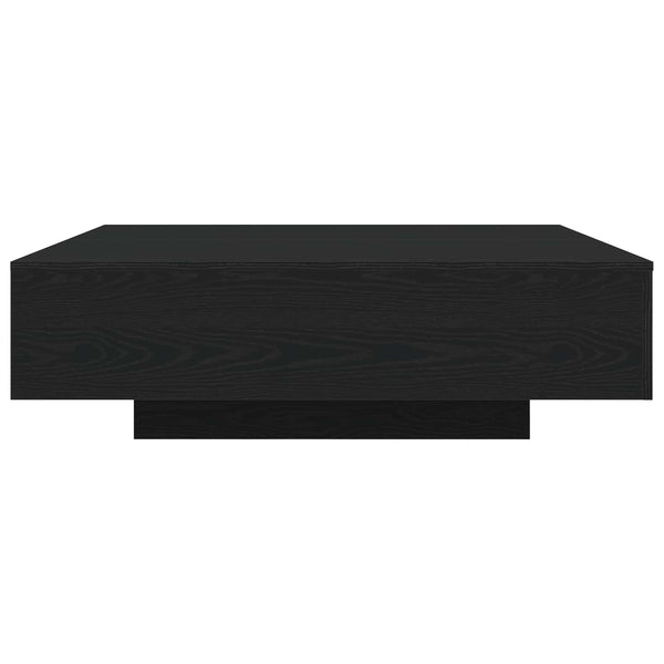 Kahvipöytä LED-nauhoilla Musta tammi 100 x 100 x 31 cm