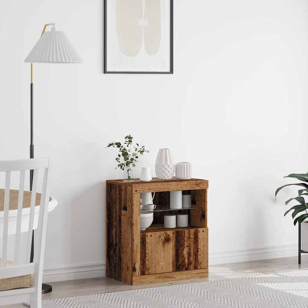LED-pöytätaso Ruskea 60,5 x 37 x 67 cm Tekninen puu