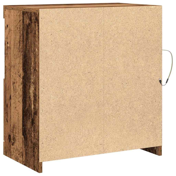 LED-pöytätaso Ruskea 60,5 x 37 x 67 cm Tekninen puu