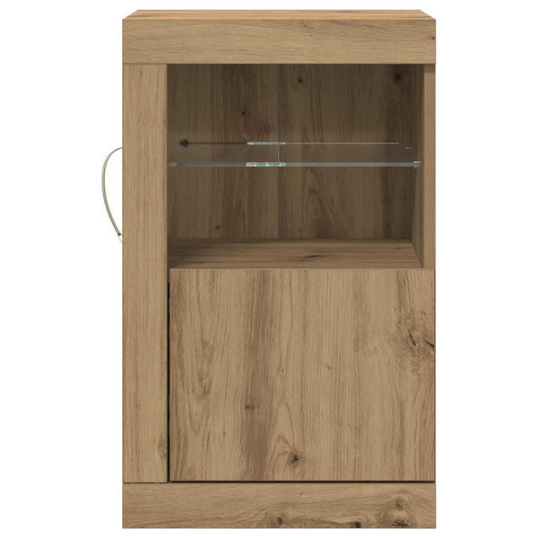 LED-pöytätaso 2 kpl 41 x 37 x 67 cm Tekninen puu Artisan tammi