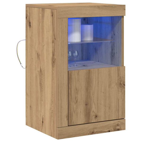 LED-pöytätaso 2 kpl 41 x 37 x 67 cm Tekninen puu Artisan tammi
