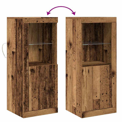 Ruskea sivupöytä Jenea 41x37x100cm (puinen)