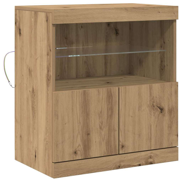 Sivupöytä 60 x 37 x 67 cm Ruskea Tekninen puu