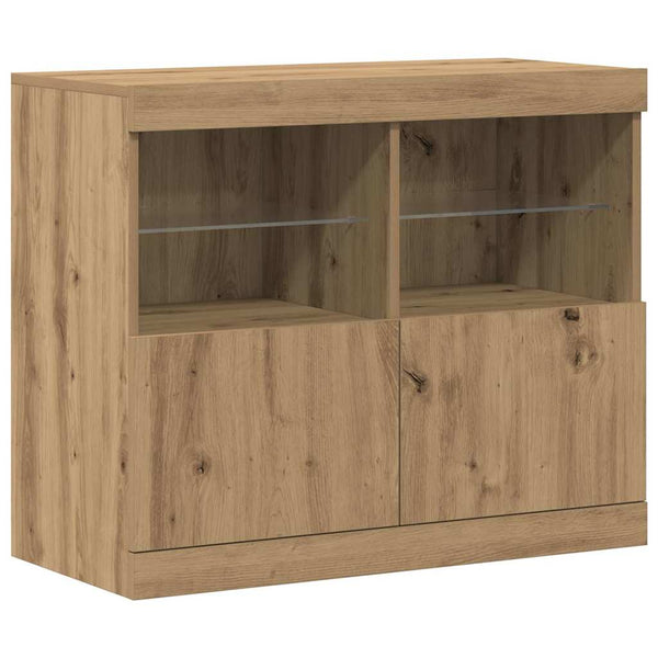 Ruskea sivupöytä 81 x 37 x 67 cm Tekninen puu