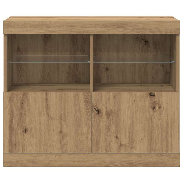 Ruskea sivupöytä 81 x 37 x 67 cm Tekninen puu