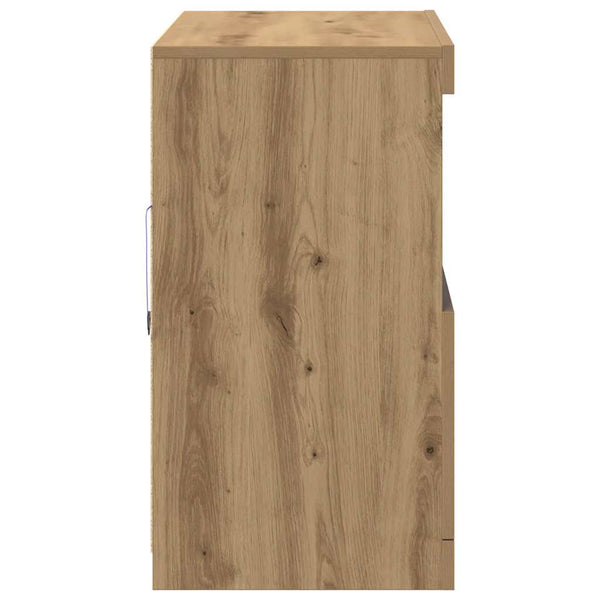 Ruskea sivupöytä 81 x 37 x 67 cm Tekninen puu