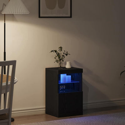 Musta tammi sivupöytä Scaete 41x37x67cm (puinen)