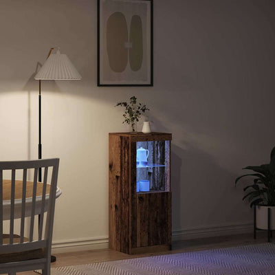 Sivupöytä Ernica 41x37x100cm (vanha puu, puinen)