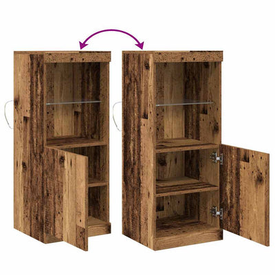 Sivupöytä Ernica 41x37x100cm (vanha puu, puinen)