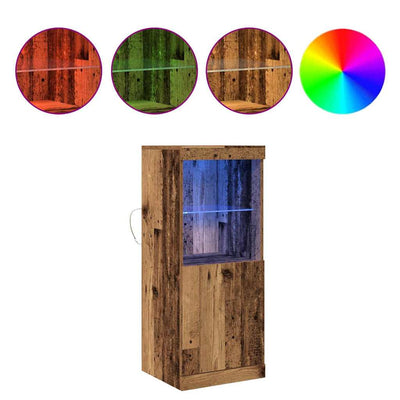 Sivupöytä Ernica 41x37x100cm (vanha puu, puinen)