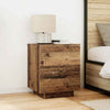 Yöpöytäkaappi laatikon kanssa 2 pcs Vanha Puu 45 x 40 x 55 cm