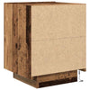 Yöpöytäkaappi laatikon kanssa 2 pcs Vanha Puu 45 x 40 x 55 cm