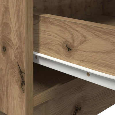 Yöpöytäkaappi laatikon kanssa 2 pcs artesaani tammi
