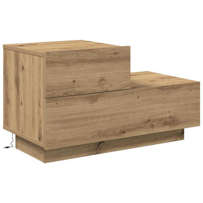Yöpöytä artesaani tammi 70 x 36 x 40.5 cm Tekninen puu