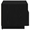 Yöpöytä 2 pcs Musta tammi 40 x 39 x 37 cm Tekninen puu