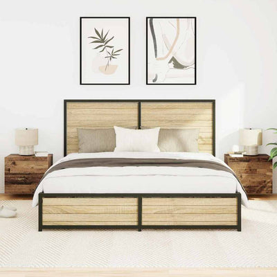 Seinälle kiinnitettävä yöpöytäkaappi Slade (2 pcs vanha puu)