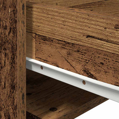 Seinälle kiinnitettävä yöpöytäkaappi Olgi (mukana 2 pcs vanha puu)