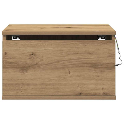 Seinälle kiinnitettävä yöpöytäkaappi 2 pcs artesaani tammi