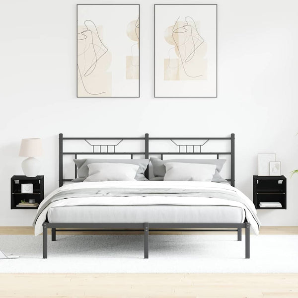 TV-tasosetti 2 pcs Musta 30 x 28,5 x 30 cm Tekninen puu