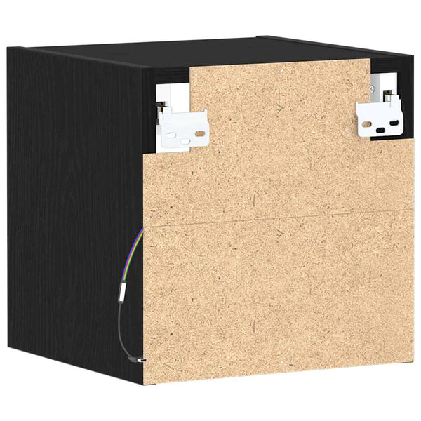 TV-tasosetti 2 pcs Musta 30 x 28,5 x 30 cm Tekninen puu