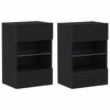 TV-tasosetti 2 pcs Musta 40 x 30 x 60,5 cm Tekninen puu