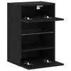 TV-tasosetti 2 pcs Musta 40 x 30 x 60,5 cm Tekninen puu