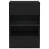 TV-tasosetti 2 pcs Musta 40 x 30 x 60,5 cm Tekninen puu